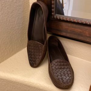 Vintage Bottega Veneta kitten heels brown leather shoes Size 39